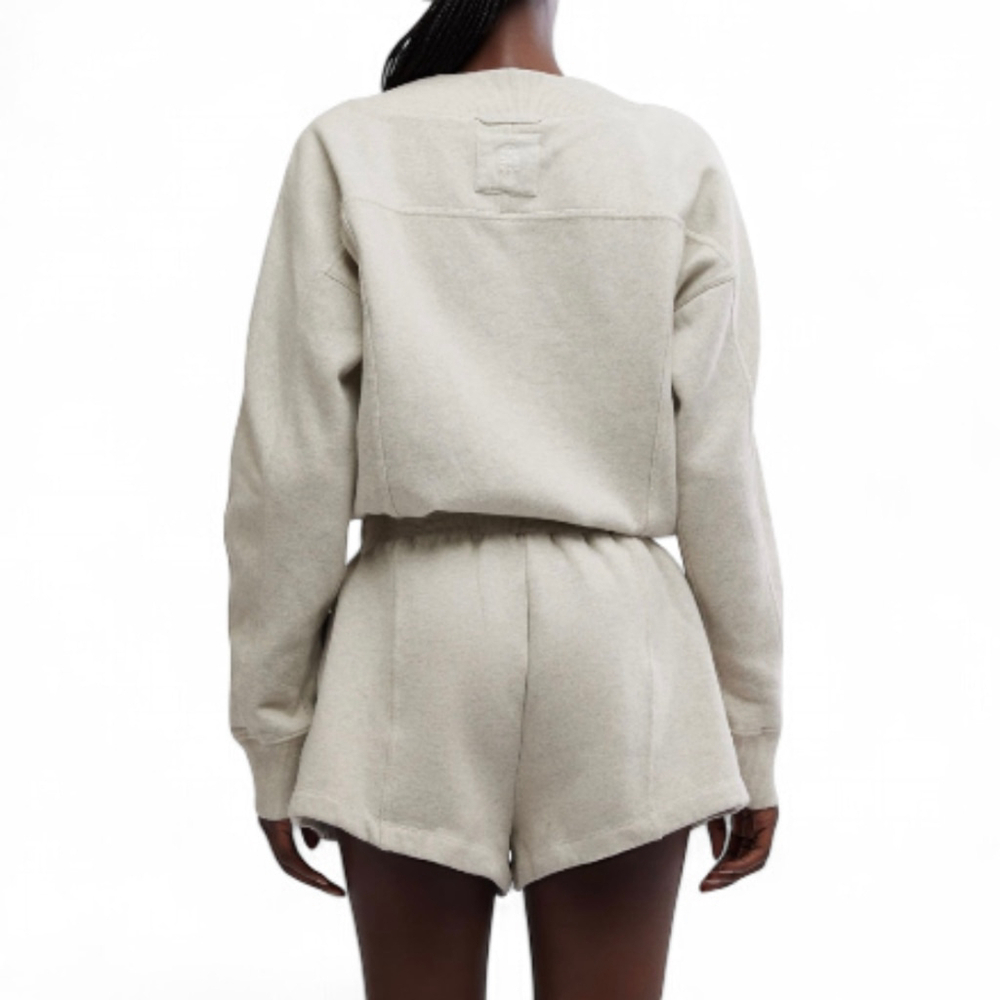 Free People Movement Intercept‎ Romper Color Heather Grey Large NWT - Picture 5 of 7